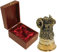 Стопка "Баран" (бронза) в подарочном коробе стандарт
