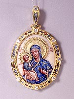 Медальон с образом Божьей матери «Иерусалимская»